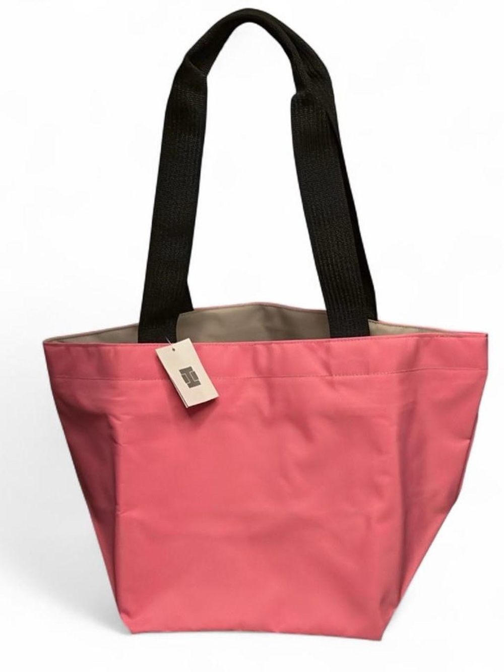 NEW Herve Chapelier Square Base Bag 925 large size in Rose Indien / Pink & Ivory
